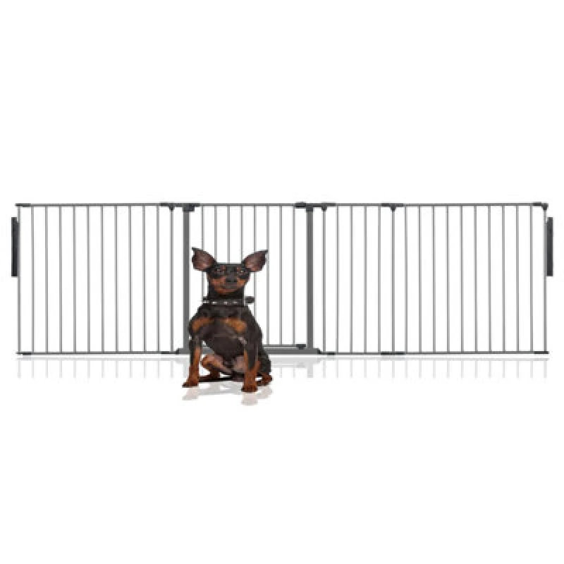Image of Bettacare Premium Multi Panel Flexible Pet Barrier, Up To 272Cm Wide, Grey, 70Cm High