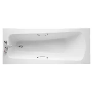 Image of Armitage Shanks - Sandringham 21 1700mm x 700mm Water Saving Bath with Handgrips - 2 Tap Hole