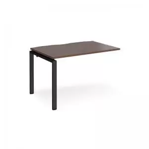 Image of Adapt add on unit single 1200mm x 800mm - Black frame and walnut top