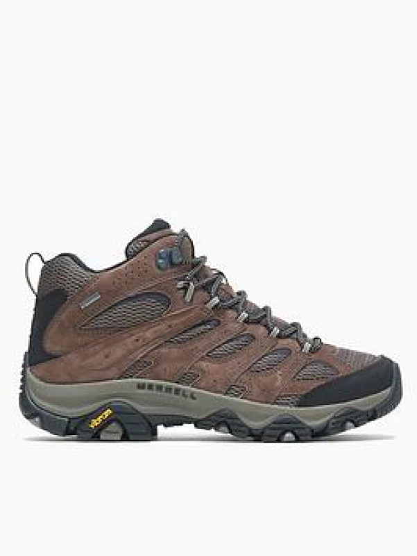 Image of Merrell Moab 3 Mid GTX Leather Textile Mens Ankle Boots - Bracken - Size:UK 8.5