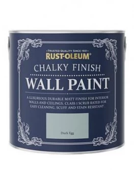 Image of Rust-Oleum Chalky Wall Paint Duck Egg 2.5L