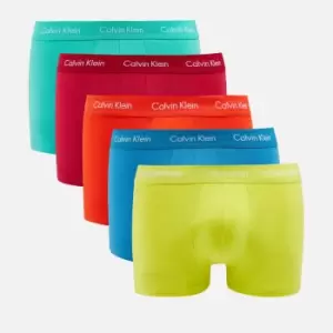 Image of Calvin Klein Pride Five-Pack Cotton Trunks - L