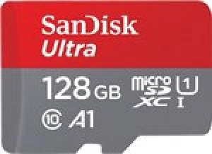 Image of SanDisk Ultra 128GB microSDXC Memory Card + SD Adapter with A1 App Performance Up to 120 MB/s, Class 10, U1