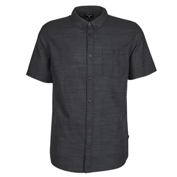 Image of Quiksilver FIREFAL SS mens Short sleeved Shirt in Black - Sizes S,M,L