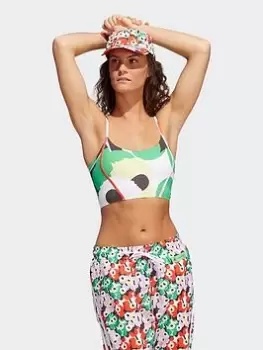 Image of adidas X Marimekko Light-support Bra, Orange, Size L, Women