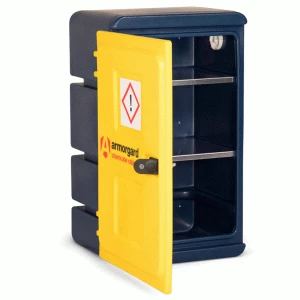 Image of Armorgard Chemcube Plastic Secure Chemical Materials Cabinet 575mm 440mm 910mm