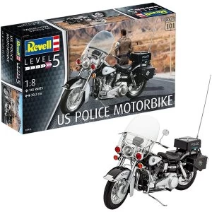 Image of US Police Motorbike 1:8 Revell Model Kit