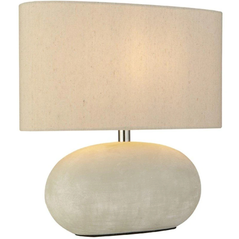 Image of Searchlight Grey Ceramic Table Lamp Grey - Searchlight Grey HR06201