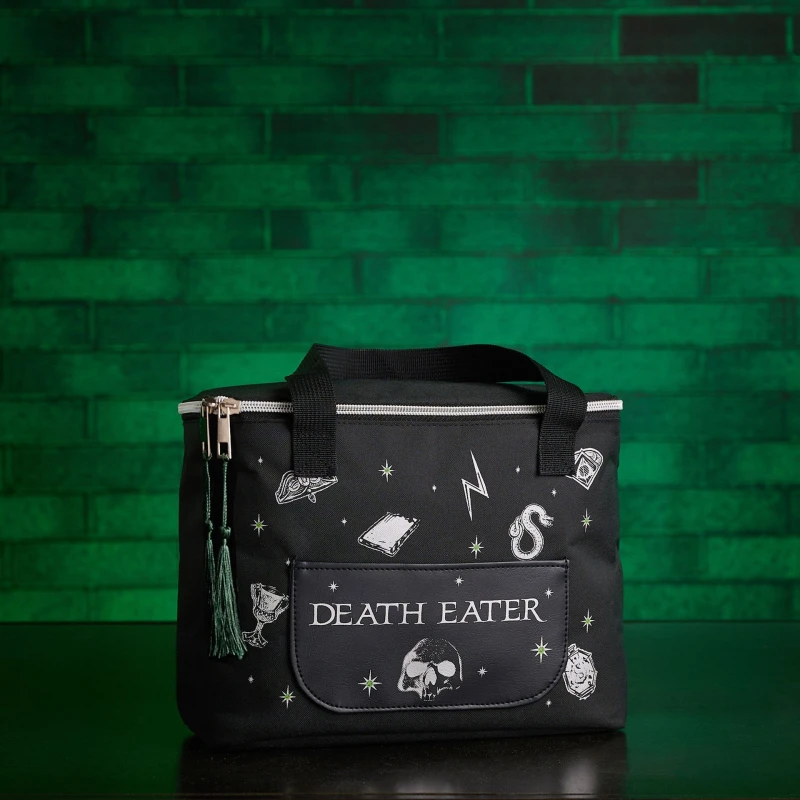 Image of Warner Bros Harry Potter Dark Arts Lunch Bag - Death Eater Black unisex
