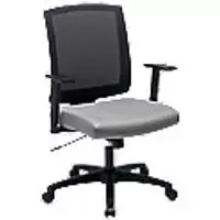 Image of Realspace Synchro Tilt Ergonomic Office Chair with Armrest and Adjustable Seat Karl Economy Black & Grey