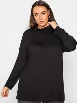 Image of Yours Limited Collection Turtle Neck Long Sleeve Black, Size 20, Women