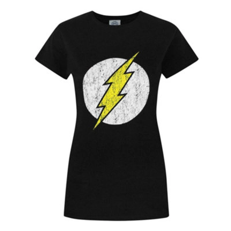 Image of (Large) DC Comics Short Sleeved T-Shirt (Womens Black)