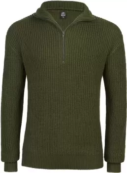 Image of Brandit Marine Pullover Troyer, green, Size XL, green, Size XL