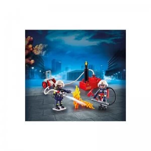Image of Playmobil City Action Firefighters with Water Pump