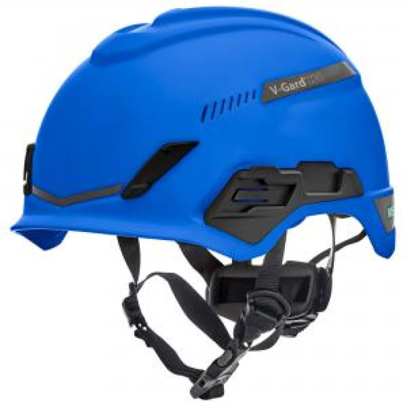 Image of MSA V - Gard H1 Tri - Vented Helmet Blue