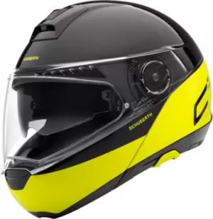 Image of Schuberth C4 Pro Swipe Helmet, black-yellow, Size S, black-yellow, Size S