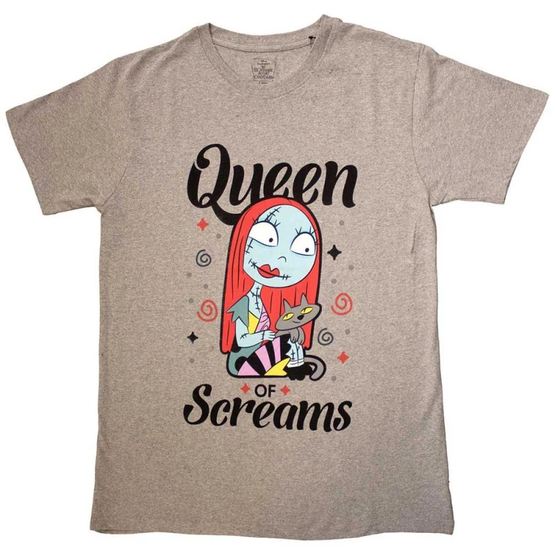 Image of Disney Queen Of Screams T Shirt Grey unisex