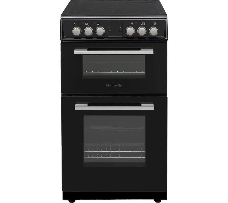 Image of Montpellier MDOC50FK 50cm Electric Ceramic Cooker - Black,Silver/Grey 5060617983290