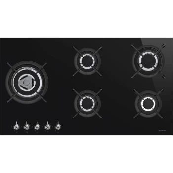 Image of SMEG PV395LCN 5 Burner Gas on Glass Hob - 90cm
