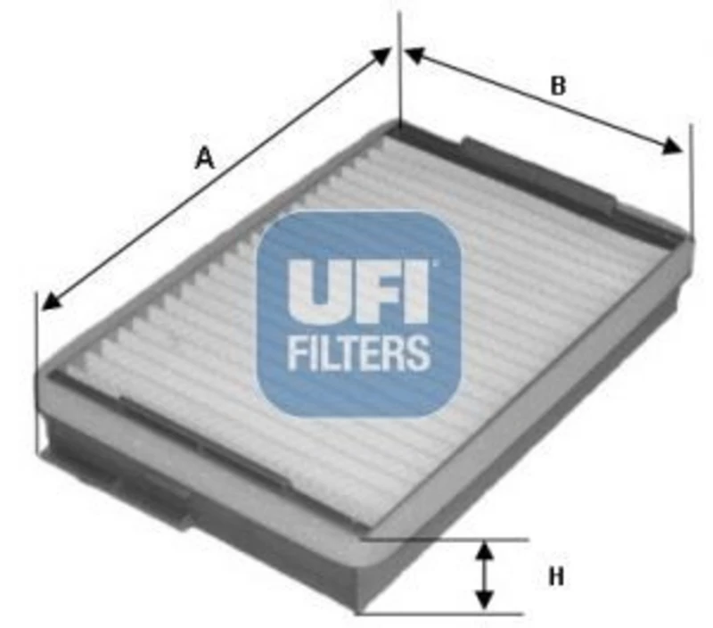 Image of UFI 53.139.00 Pollen filter Particulate Filter 262 166 40 Filter, interior air (424)