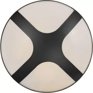 Image of Cross 25 Wall Light in Black - Black