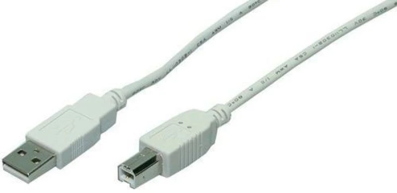 Image of LogiLink 3m USB 2.0 USB cable USB A USB B Grey