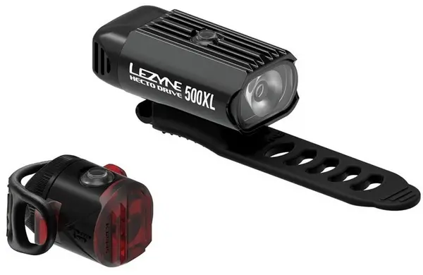 Image of Lezyne Hecto Drive 500XL and Femto USB Drive Lightset 500XL/FEMTO Black