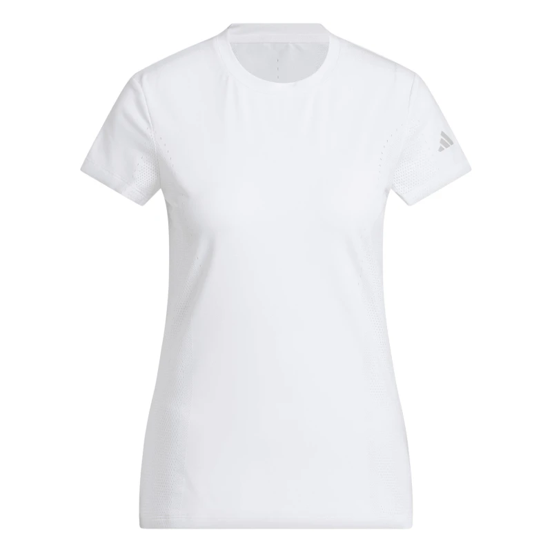 Image of adidas Womens W Ultt Short Sleeve Performance Polo Shirt White female 8 (XS)