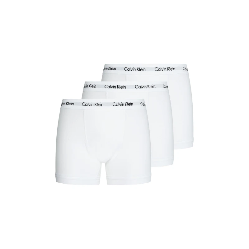 Image of Calvin Klein 3 Pack Cotton Stretch Boxer Shorts White male X Small