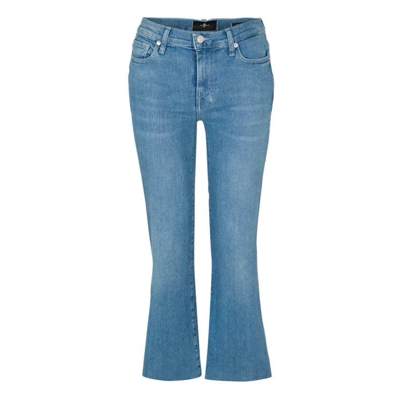 Image of 7 For All Mankind 7FAM Cropped Dojo Ld62 Iceflow Raw Cut female 26 (S)