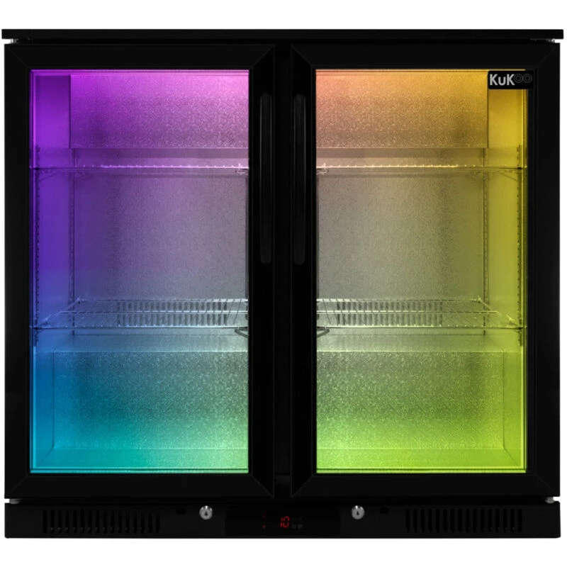 Image of KUKOO Back Bar Fridge Cooler 208L Capacity Commercial Hinged Double 5055986168201