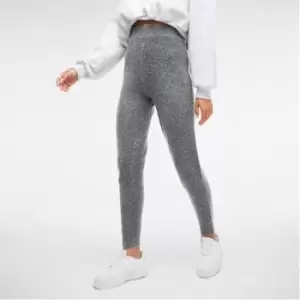Image of Missguided Rib Knit Joggers - Grey