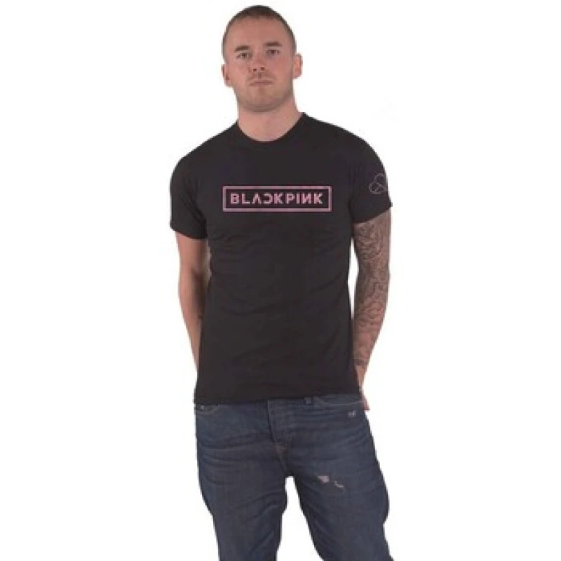 Image of BlackPink BlackPink Men Track List T-Shirt in Black Size: X-Large Black XL Male 5063238537392