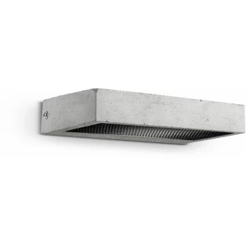 Image of Ideal Lux Lighting - Ideal Lux Hydro - LED 1 Light Indoor Wall Light Cement Grey
