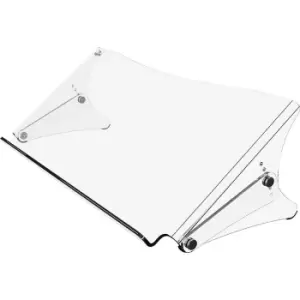 Image of Dataflex ERGODOC document holder, height adjustable 136 - 206 mm, clear, transparent