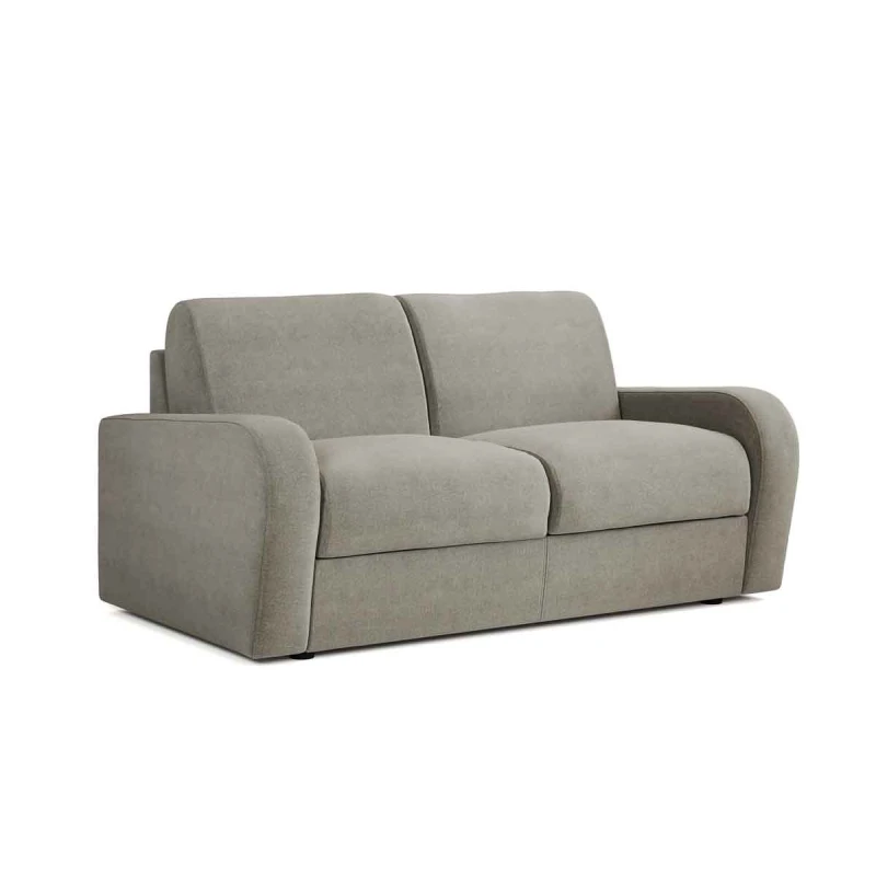Image of Jay-Be Jay-Be Deco Brushed Twill 2 Seater Sofa Bed with Deep Sprung Mattress Smoke Grey 2 seater