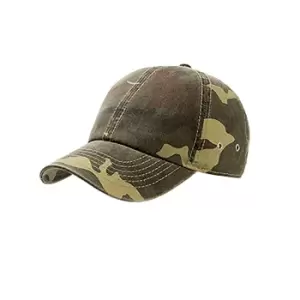 Image of Atlantis Action 6 Panel Chino Baseball Cap (One Size) (Camouflage)