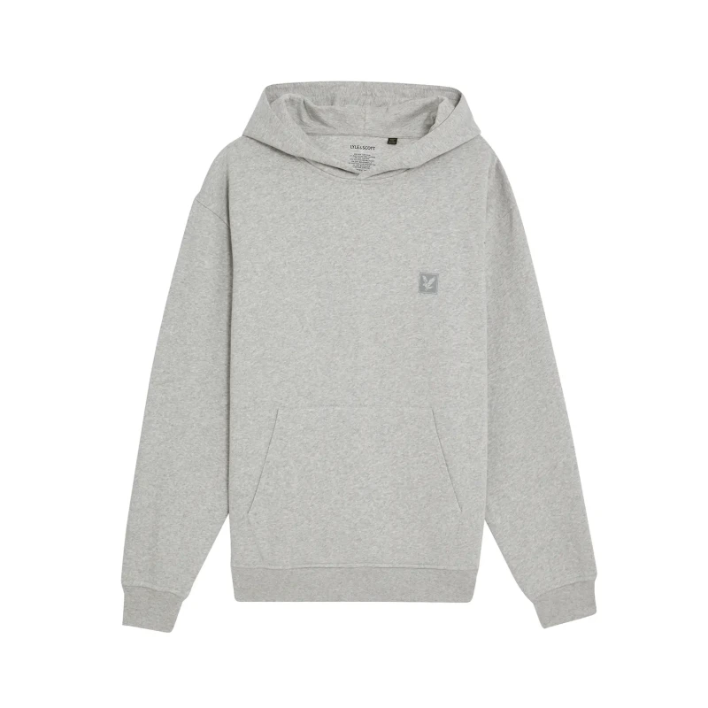 Image of Lyle & Scott Mens Loungewear Pullover Hoodie in Light Grey Marl