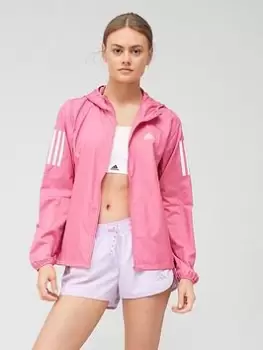 Image of adidas Own The Running Jacket - Pink, Size XS, Women