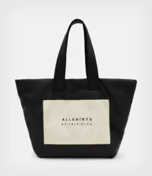 Image of AllSaints Womens Lilou Tote Bag, Black/White