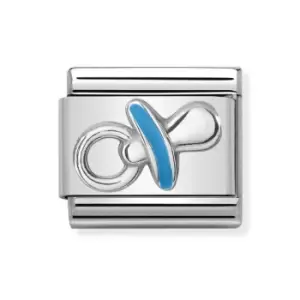 Image of Nomination Classic Silver Blue Dummy Charm