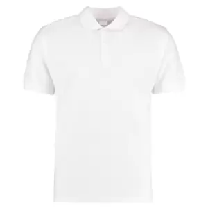 Image of Kustom Kit Mens Short Sleeve Polo Shirt (XXS) (White)