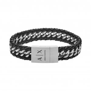 Image of Armani Exchange Icon AXG0043040 Leather Bracelet