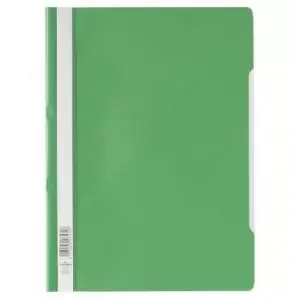 Image of Durable Clear View A4 Folder Economy Green - Pack of 50 257305
