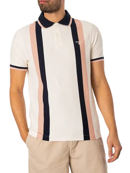 Image of Barbour Howdon Polo Shirt Whisper White S