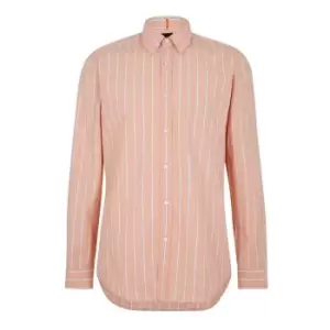 Image of Boss Ricket Poplin Shirt - Orange