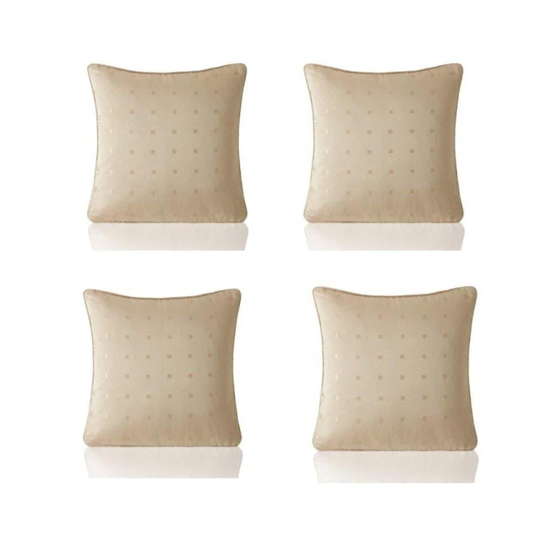 Image of Alan Symonds Semi Plain Dobby Square Geometric Woven Jacquard C Latte unisex 45x45cm