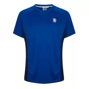 Image of Source Lab Lab Chelsea FC Poly T-Shirt Mens - Blue
