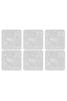 Image of William Morris Pure Strawberry Thief Coasters Set of 6