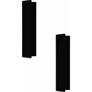 Image of Loops - 2 pack Wall Light Colour Black Aluminium Steel Enclosure Bulb LED 12W Included